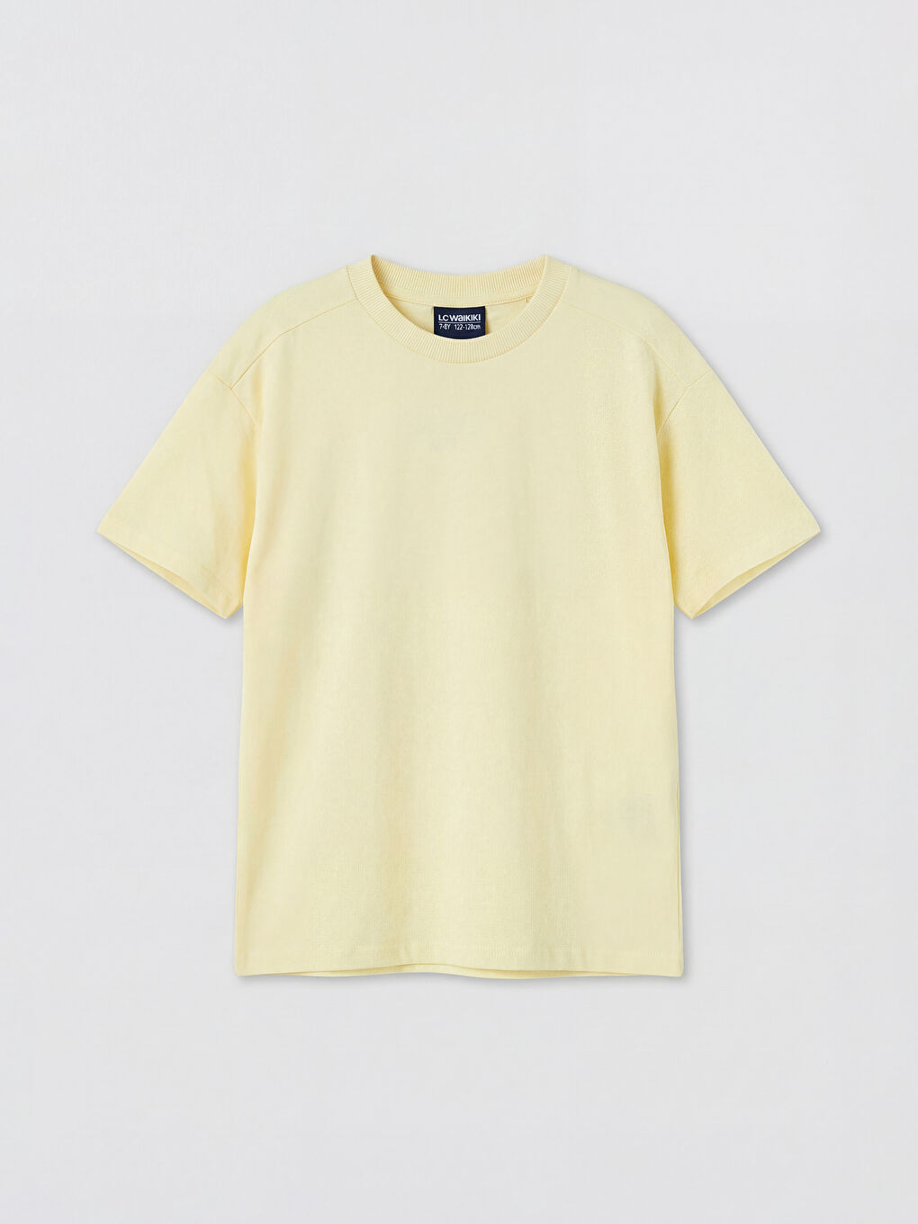 Sarı Bisiklet Yaka Basic Erkek Çocuk Tişört