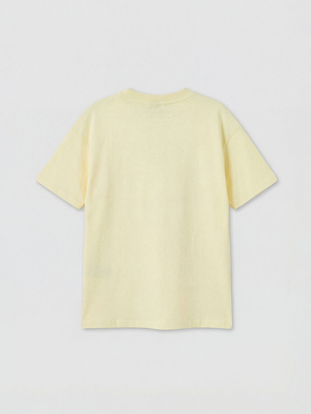 Sarı Bisiklet Yaka Basic Erkek Çocuk Tişört-1