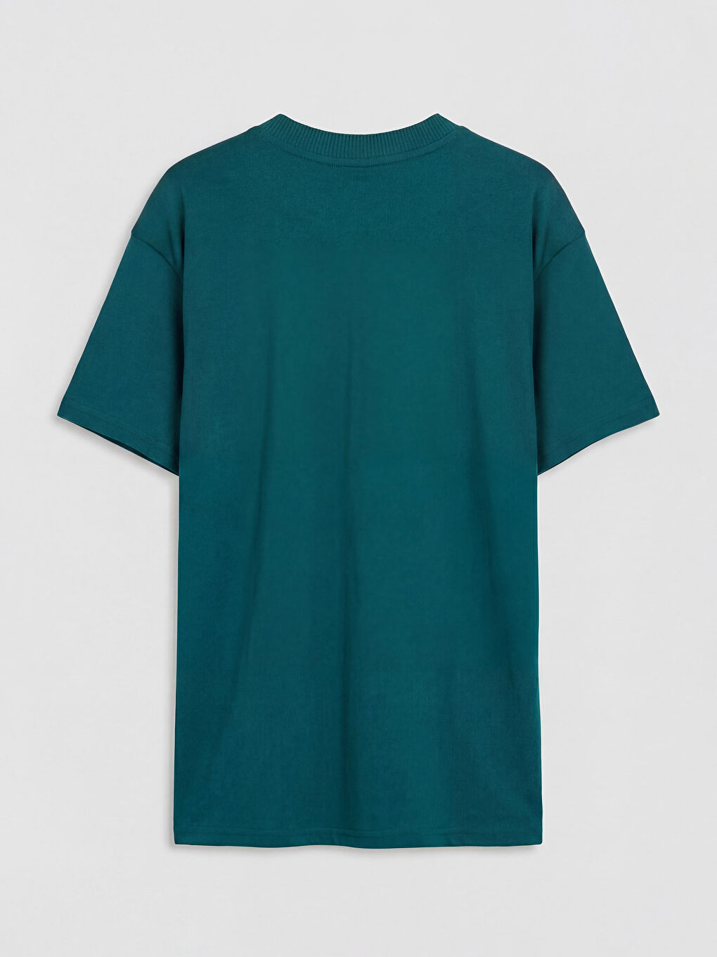 Petrol Bisiklet Yaka Erkek Çocuk Tişört-1