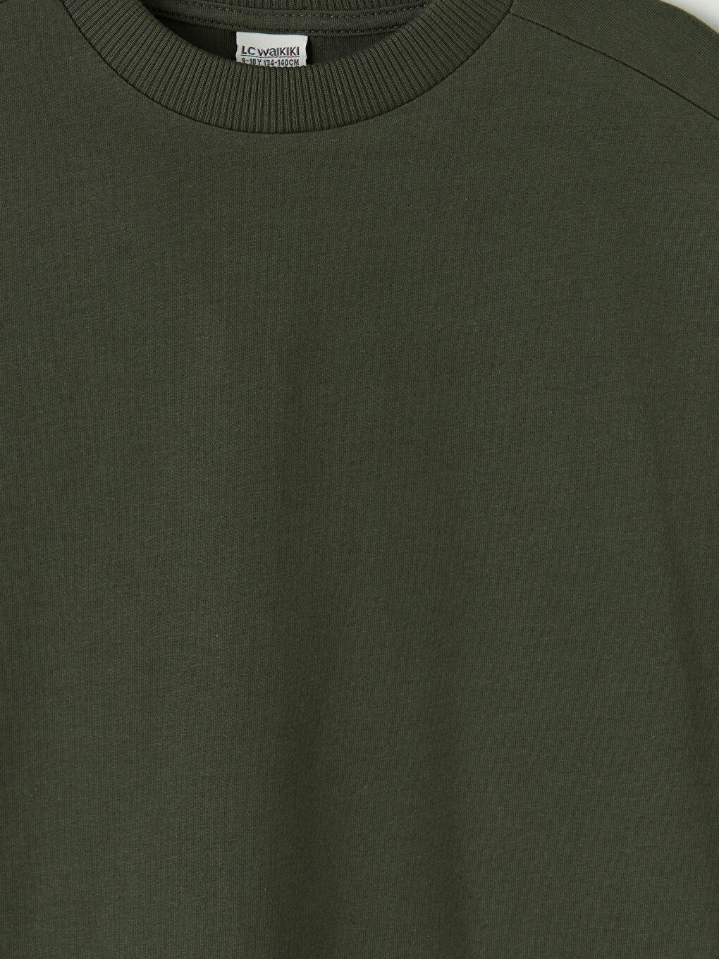 Yeşil Bisiklet Yaka Erkek Çocuk Tişört-2