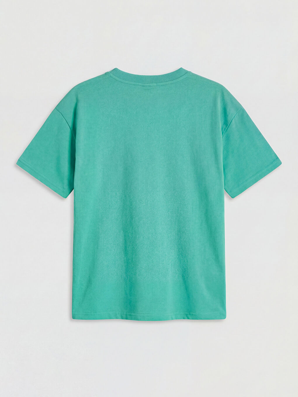 Turkuaz Bisiklet Yaka Erkek Çocuk Tişört-1