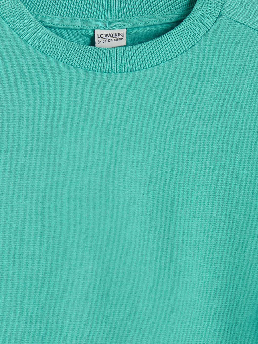 Turkuaz Bisiklet Yaka Erkek Çocuk Tişört-2