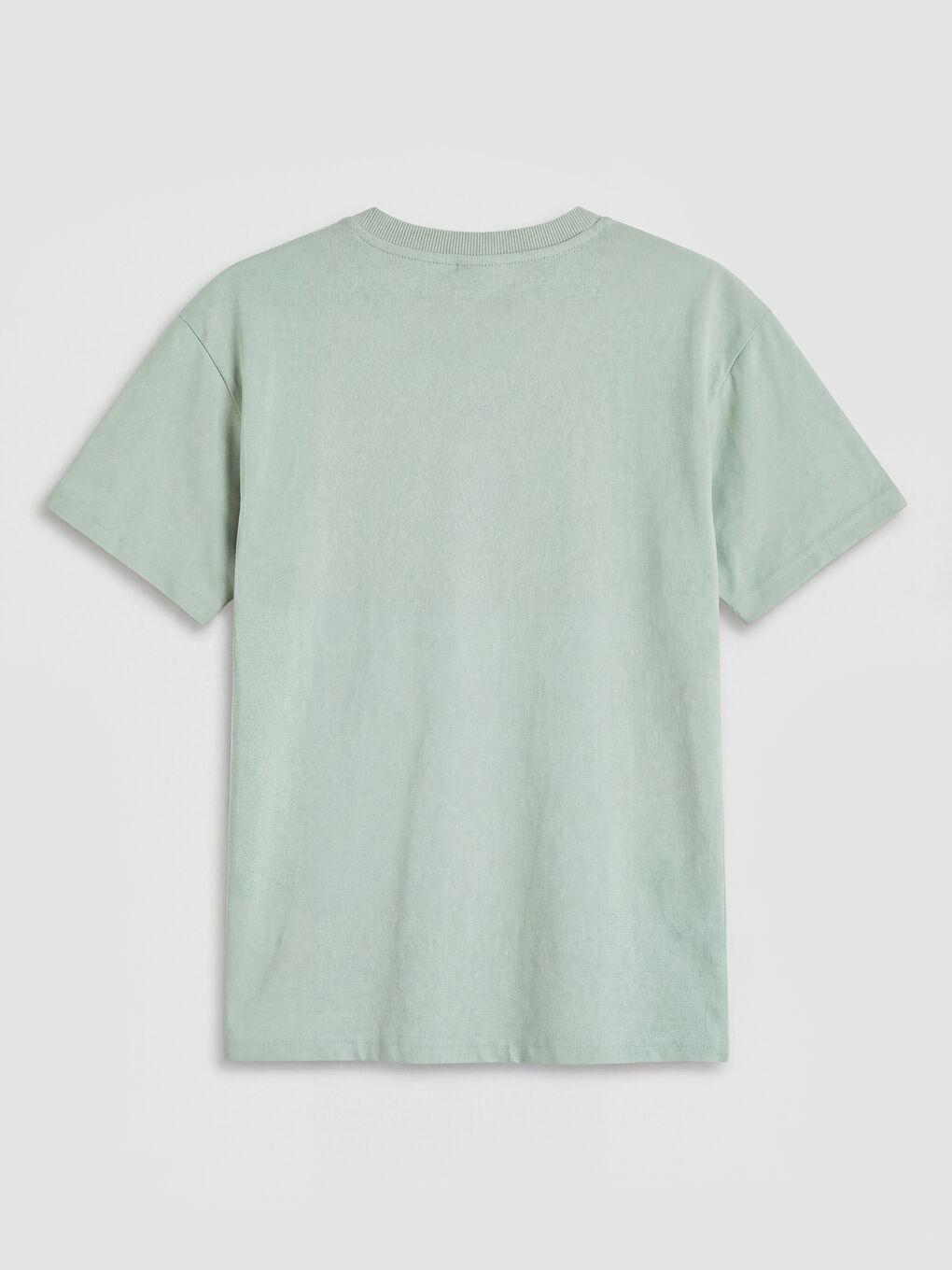 Yeşil Bisiklet Yaka Erkek Çocuk Tişört-1