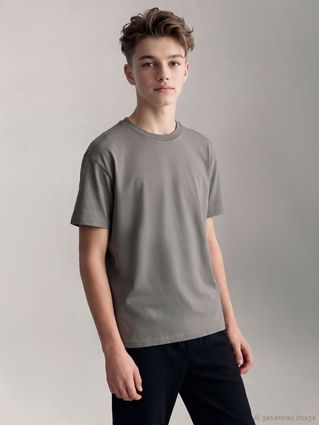 Crew Neck Short Sleeve Boys' T-Shirt