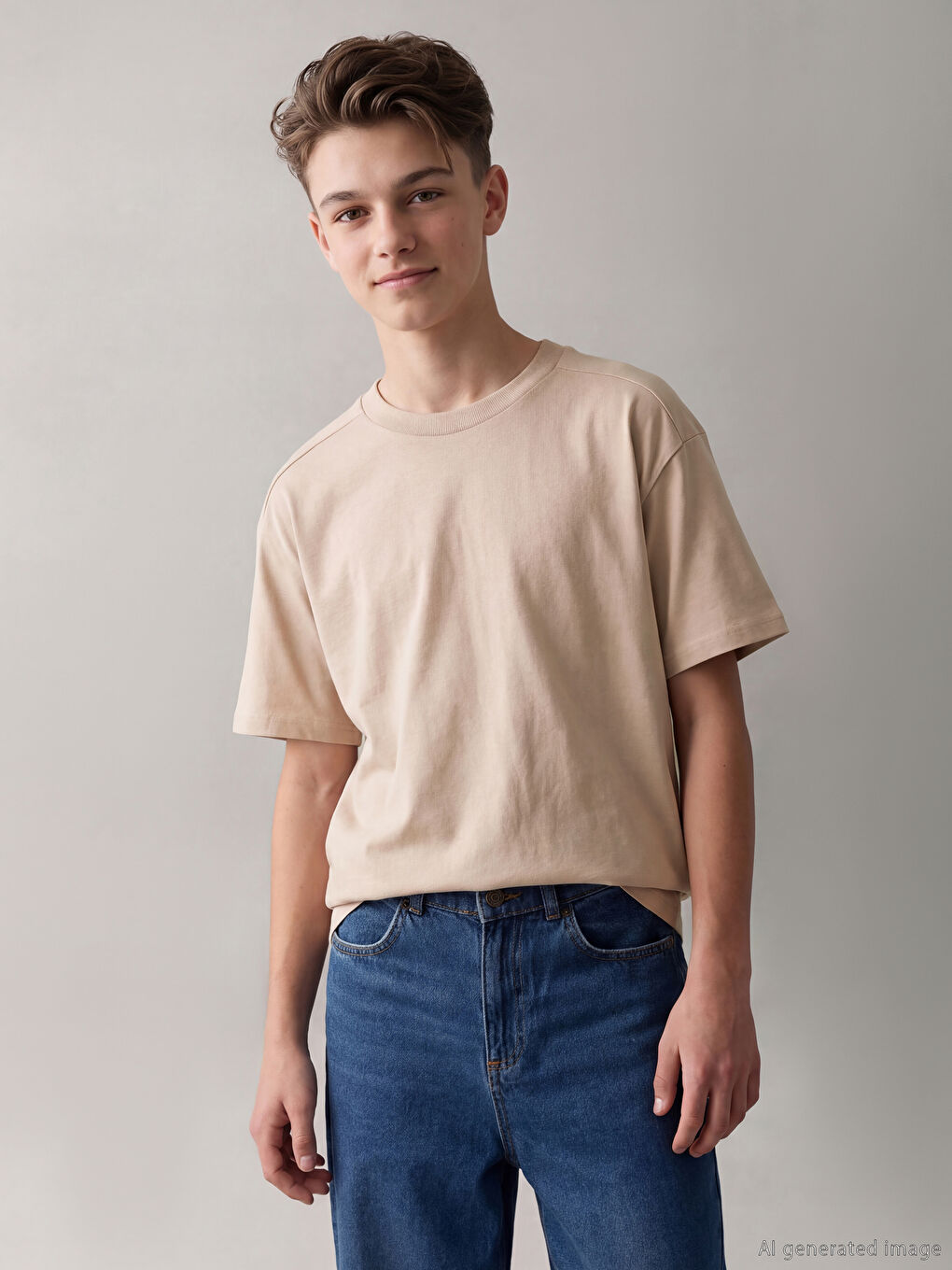 Crew Neck Boys' T-Shirt