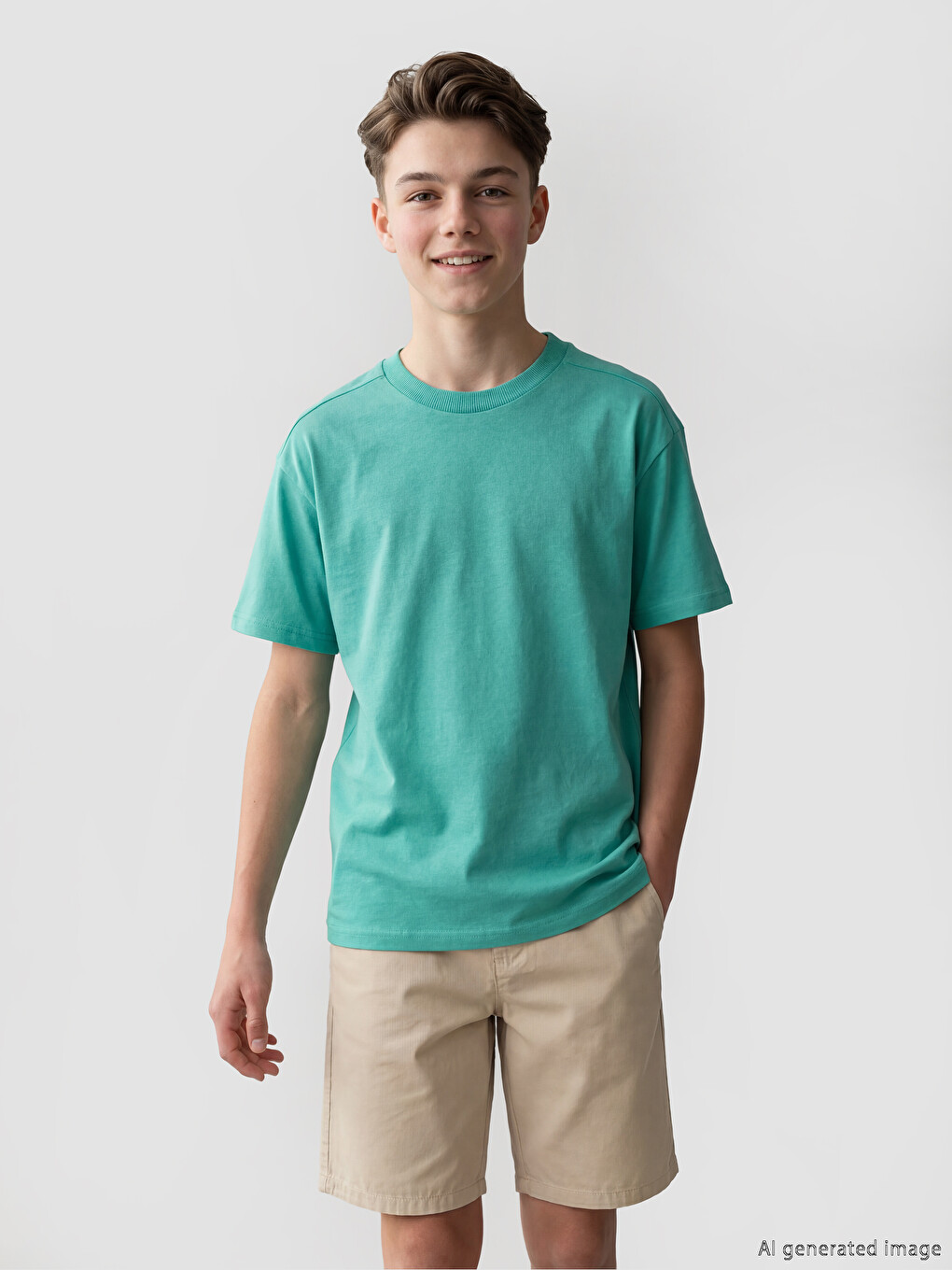Crew Neck Short Sleeve Boys' T-Shirt