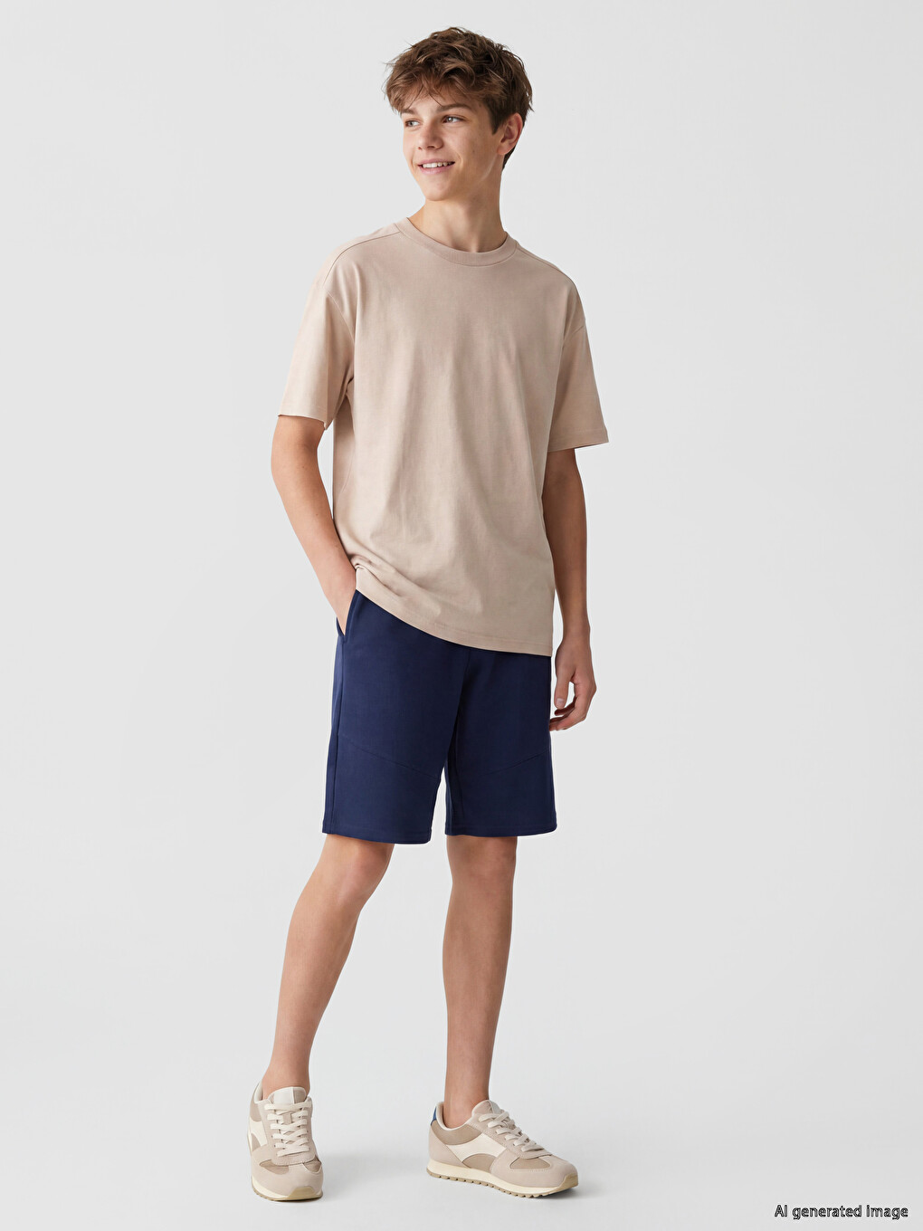 Crew Neck Short Sleeve Boys' T-shirt-1