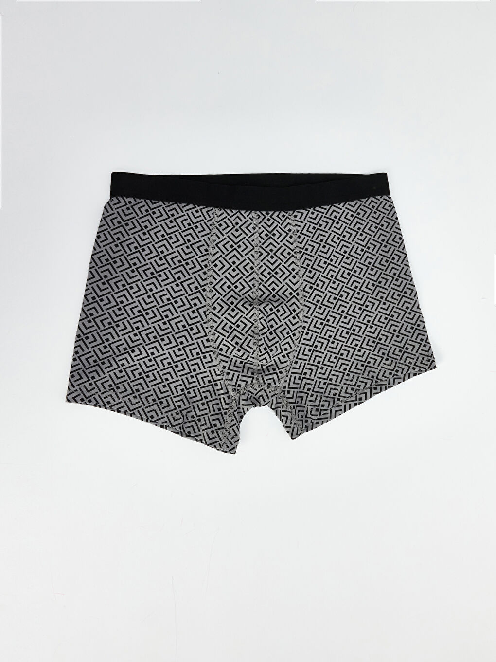 Siyah Standart Kalıp Pamuklu Esnek Erkek Boxer 5'li-1