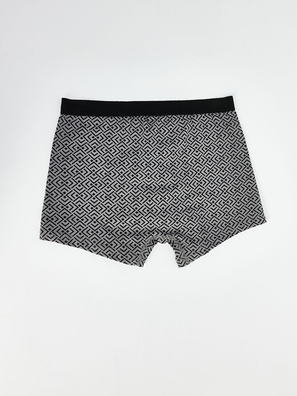 Siyah Standart Kalıp Pamuklu Esnek Erkek Boxer 5'li-15