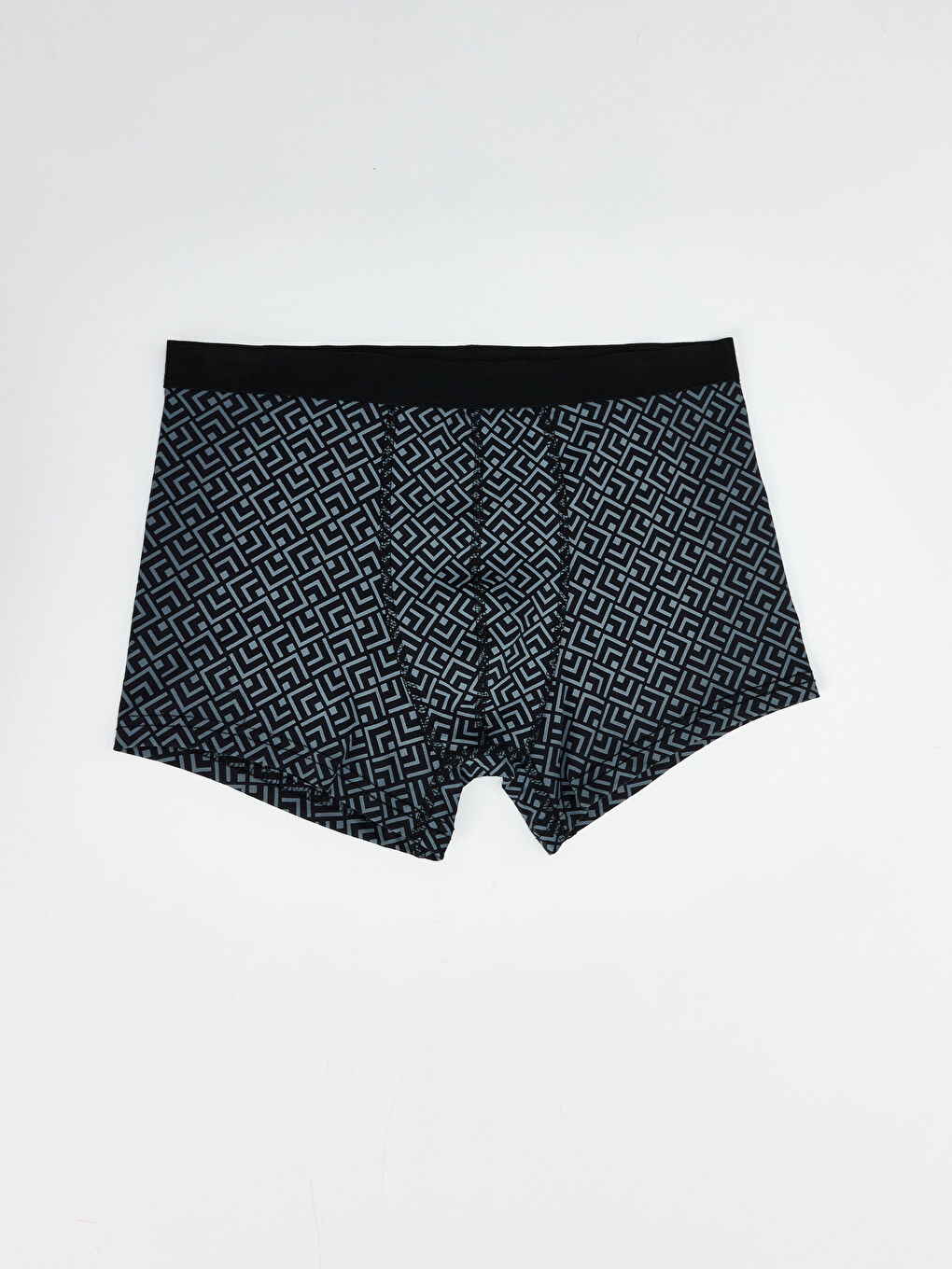 Siyah Standart Kalıp Pamuklu Esnek Erkek Boxer 5'li-21