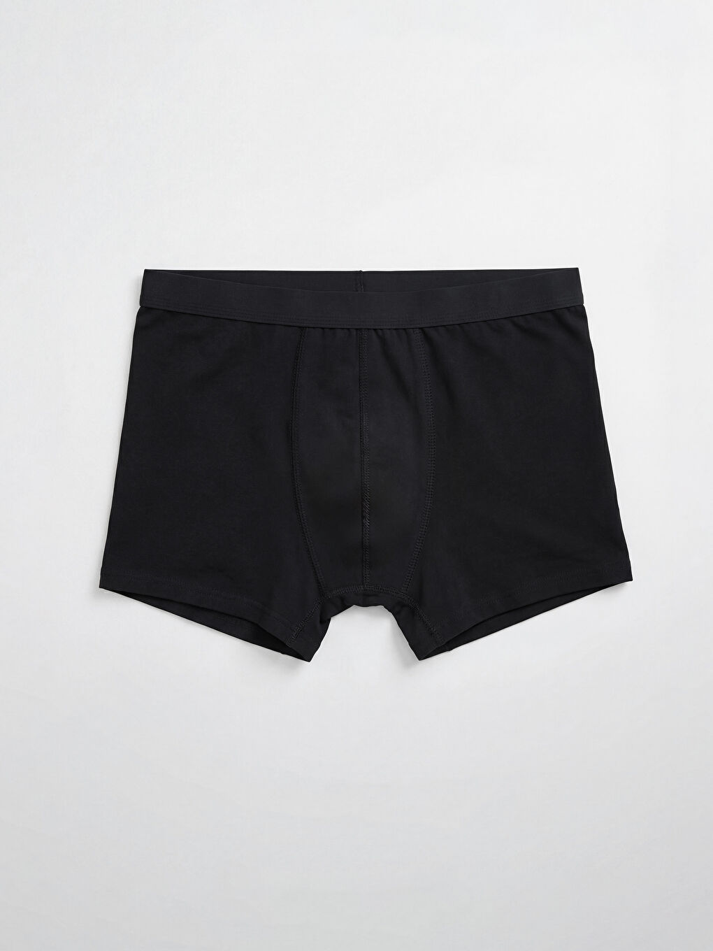 Siyah Pamuklu Esnek Erkek Boxer