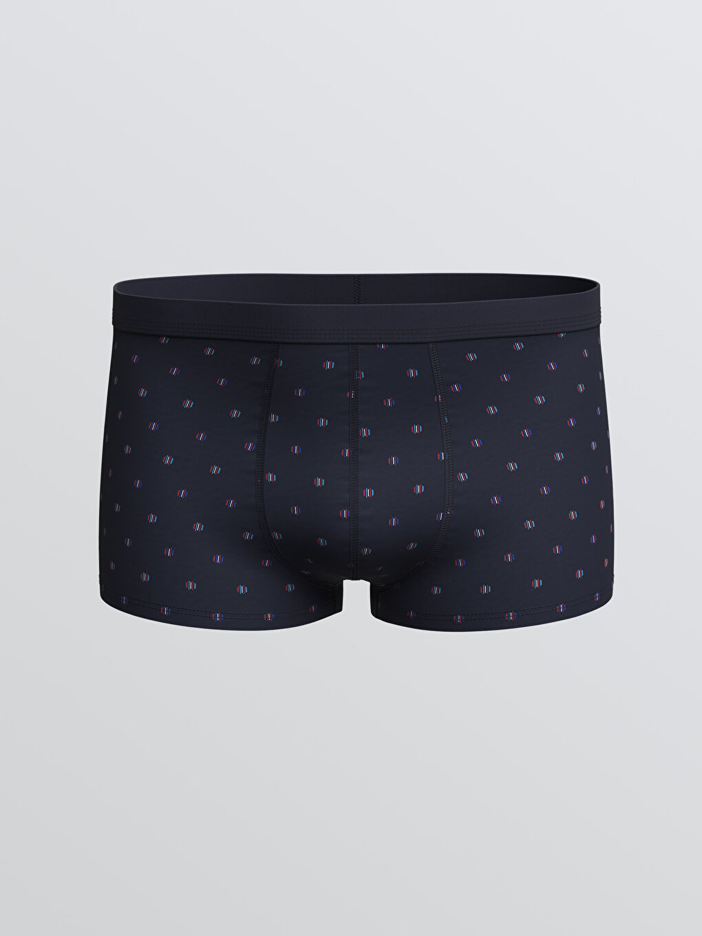 Lacivert Standart Kalıp Pamuklu Esnek Erkek Boxer 3'lü-3