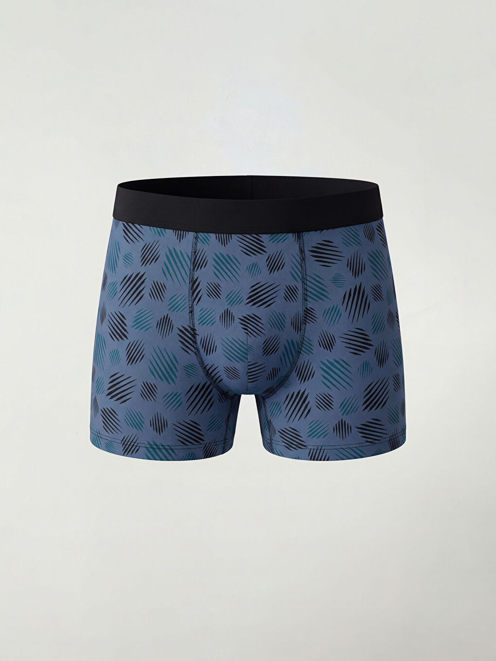 Siyah Standart Kalıp Pamuklu Esnek Erkek Boxer 3'lü-4