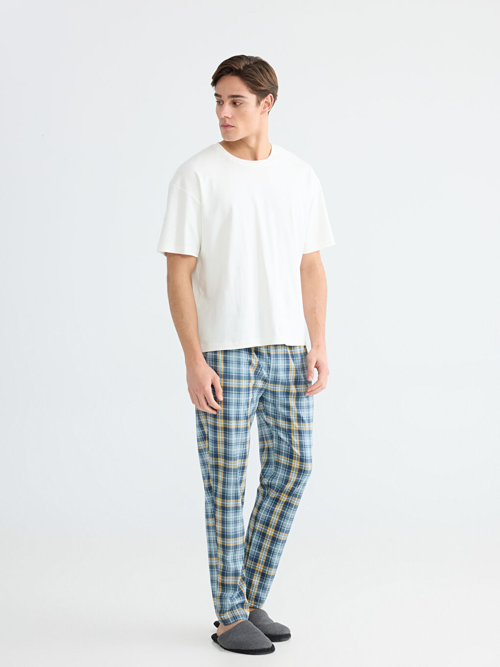 Classic Fit Plaid Men's Pajama Bottoms