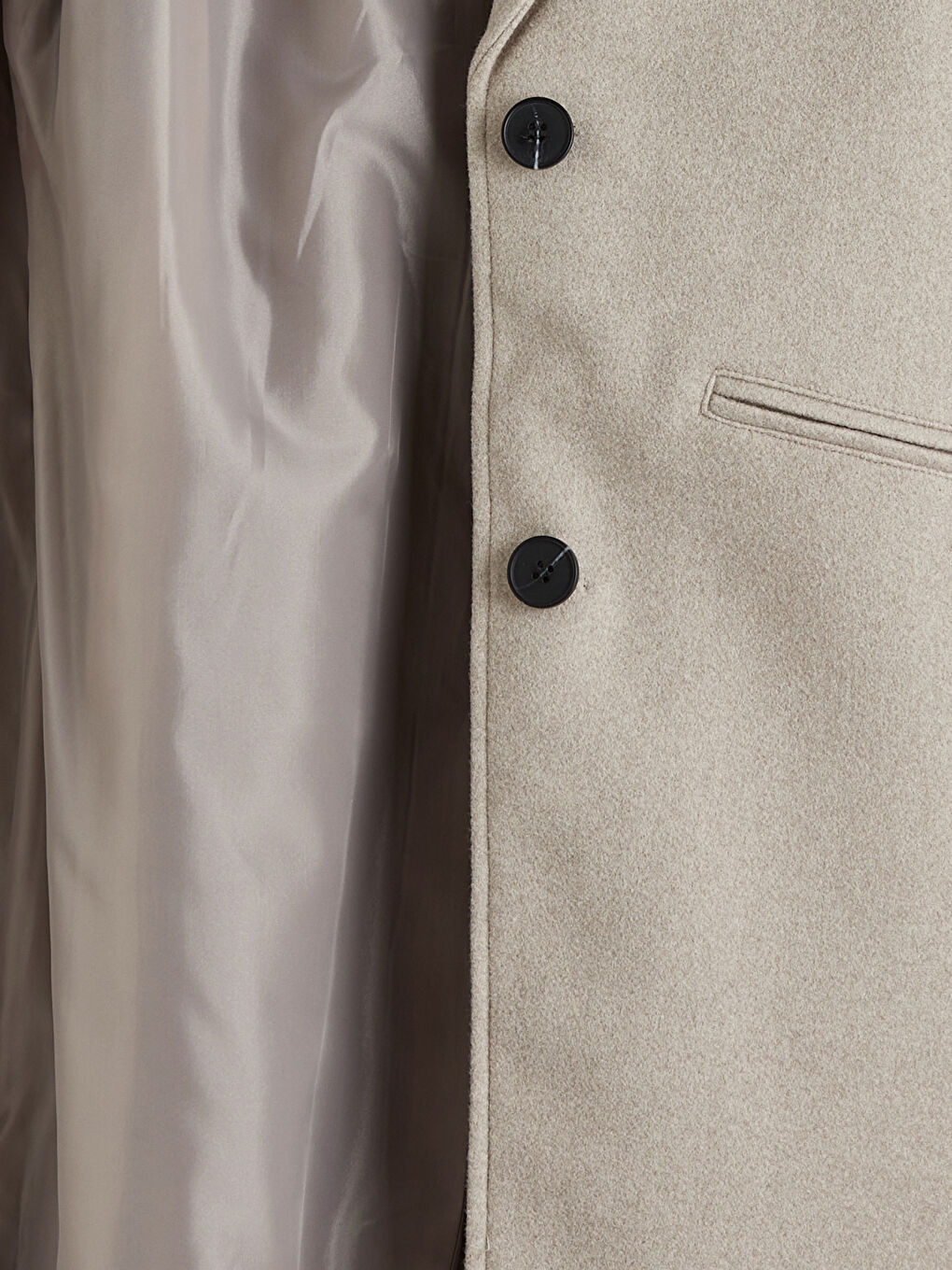 Женщины Бежевый Пальто из смеси шерсти-5