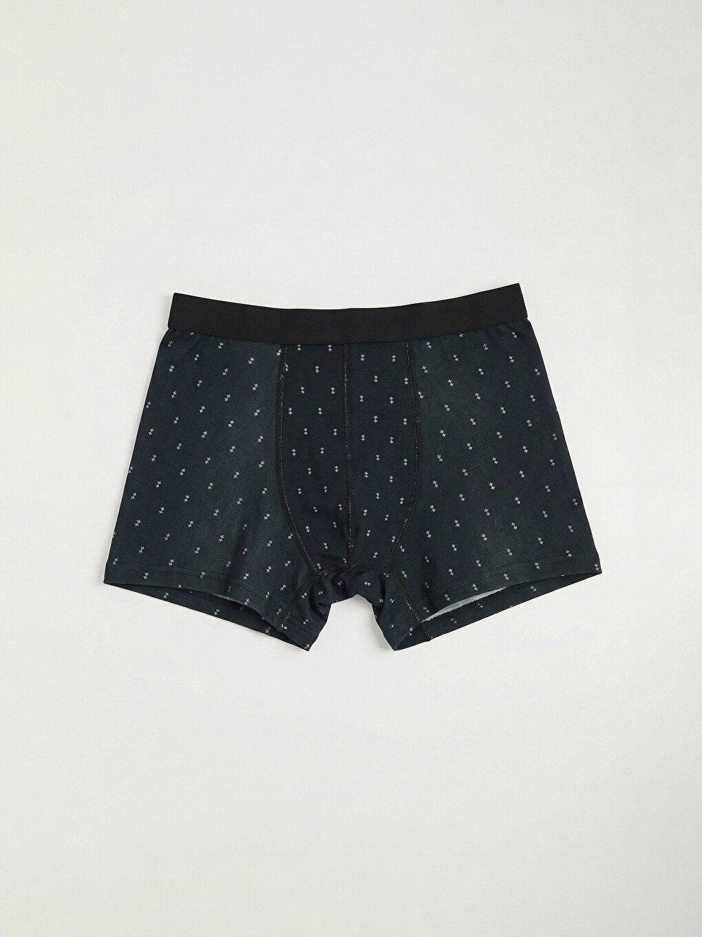 Siyah Pamuklu Esnek Erkek Boxer