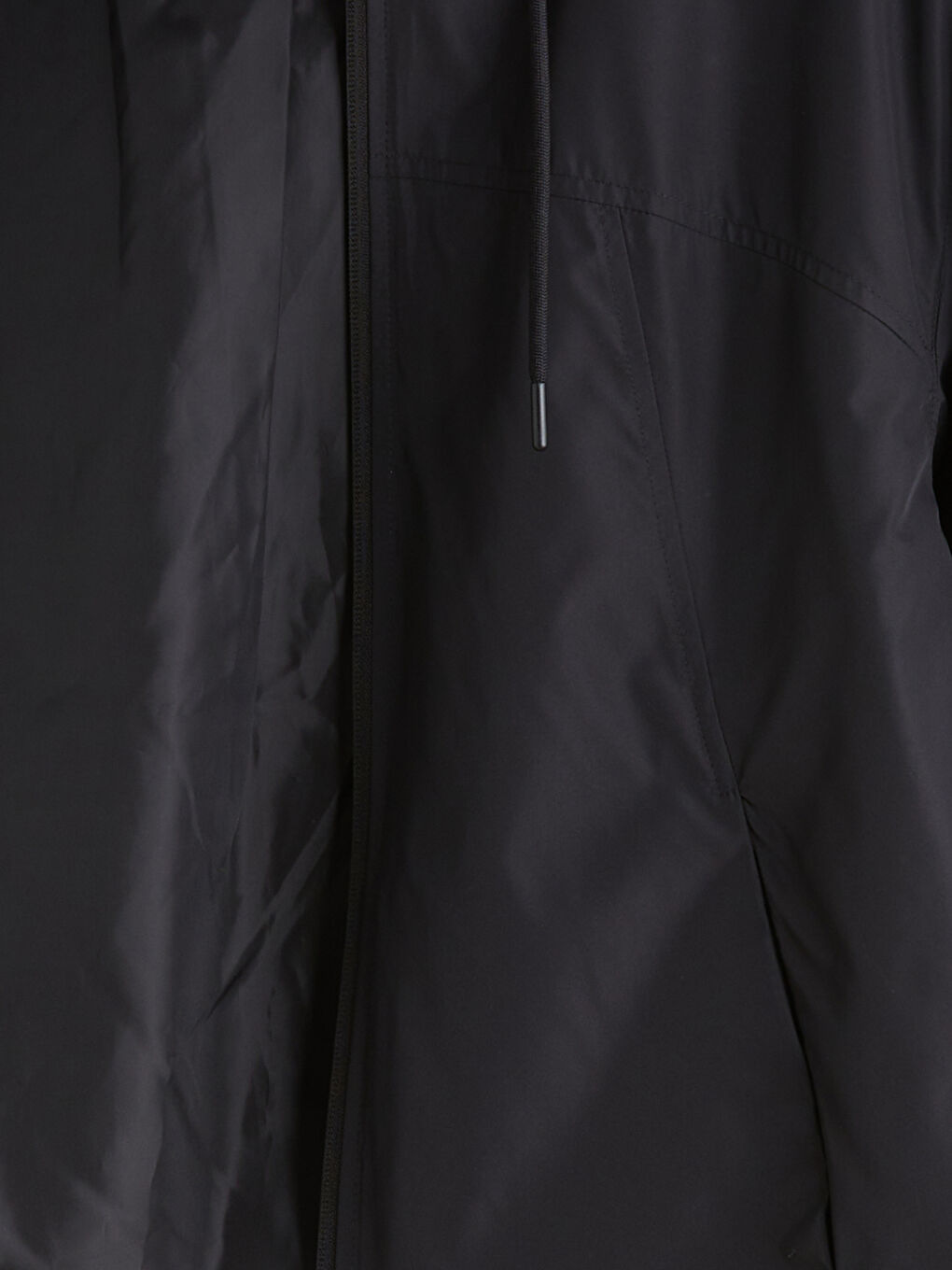 Kapüşonlu Oversize Kadın Yağmurluk-6