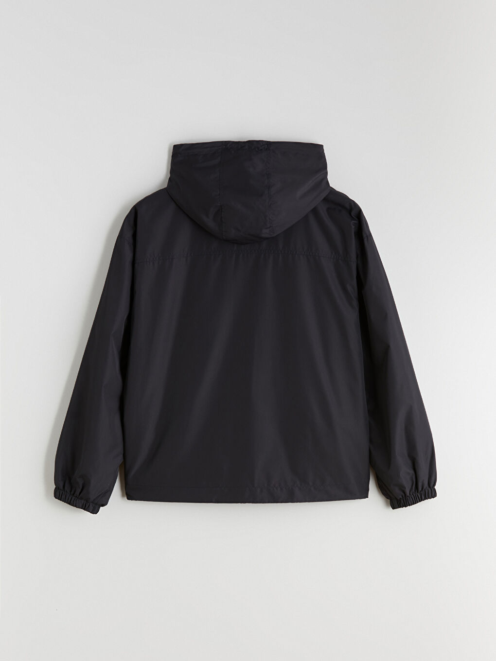 Kapüşonlu Oversize Kadın Yağmurluk-7