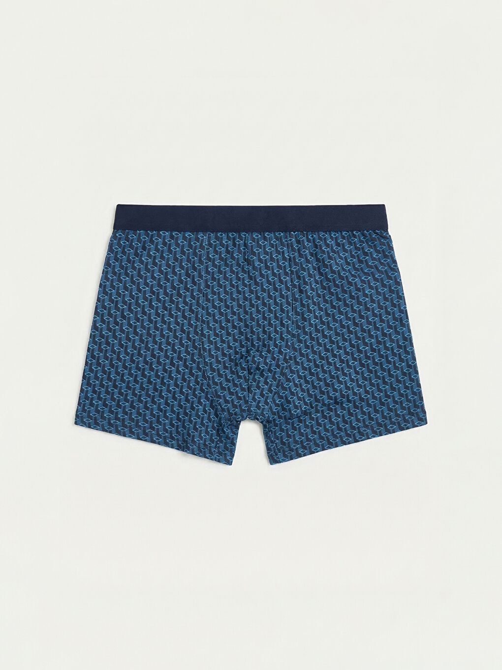 Lacivert Standart Kalıp Pamuklu Esnek Erkek Boxer 3'lü-2