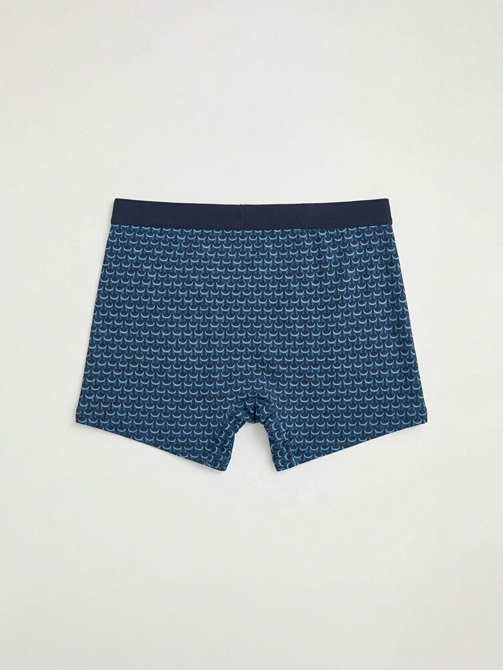 Lacivert Standart Kalıp Pamuklu Esnek Erkek Boxer 3'lü-4