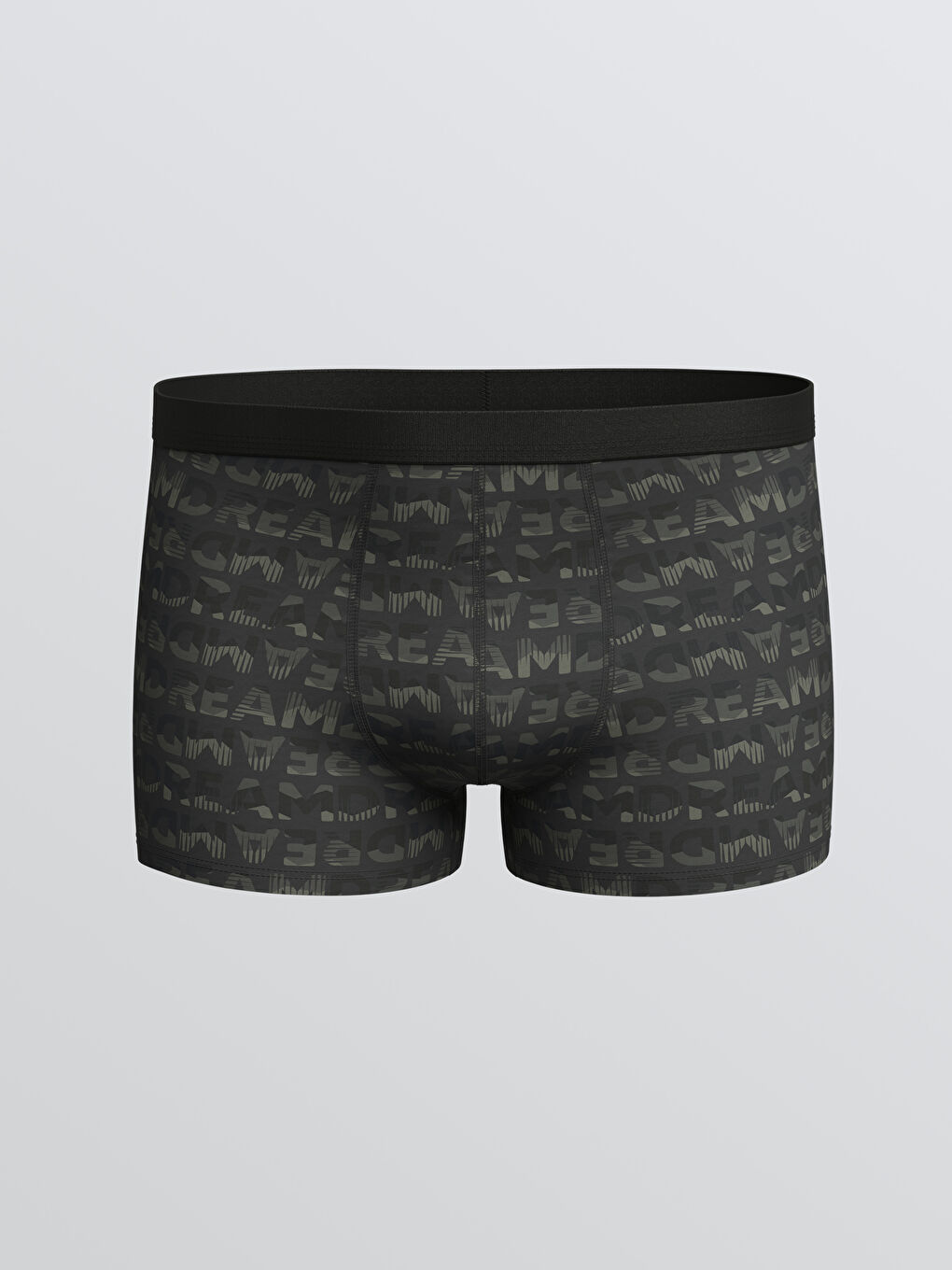 Siyah Standart Kalıp Pamuklu Esnek Erkek Boxer 3'lü-1