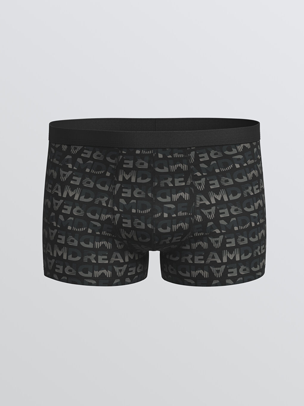 Siyah Standart Kalıp Pamuklu Esnek Erkek Boxer 3'lü-3