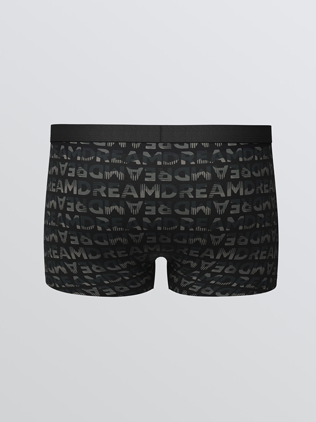 Siyah Standart Kalıp Pamuklu Esnek Erkek Boxer 3'lü-4