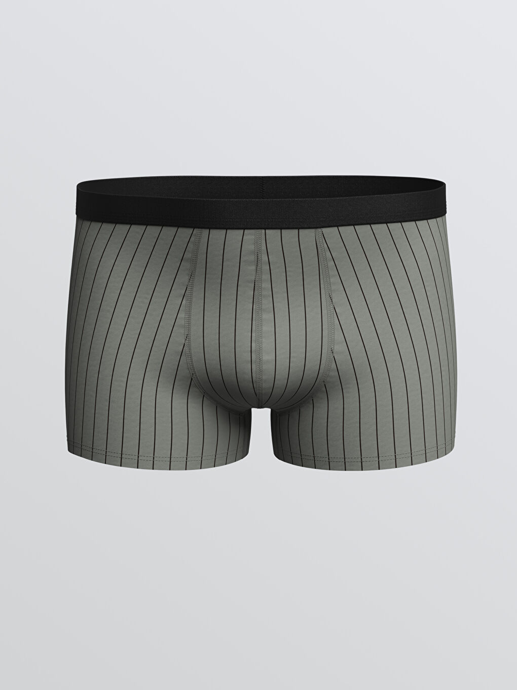 Gri Standart Kalıp Pamuklu Esnek Erkek Boxer 3'lü-1