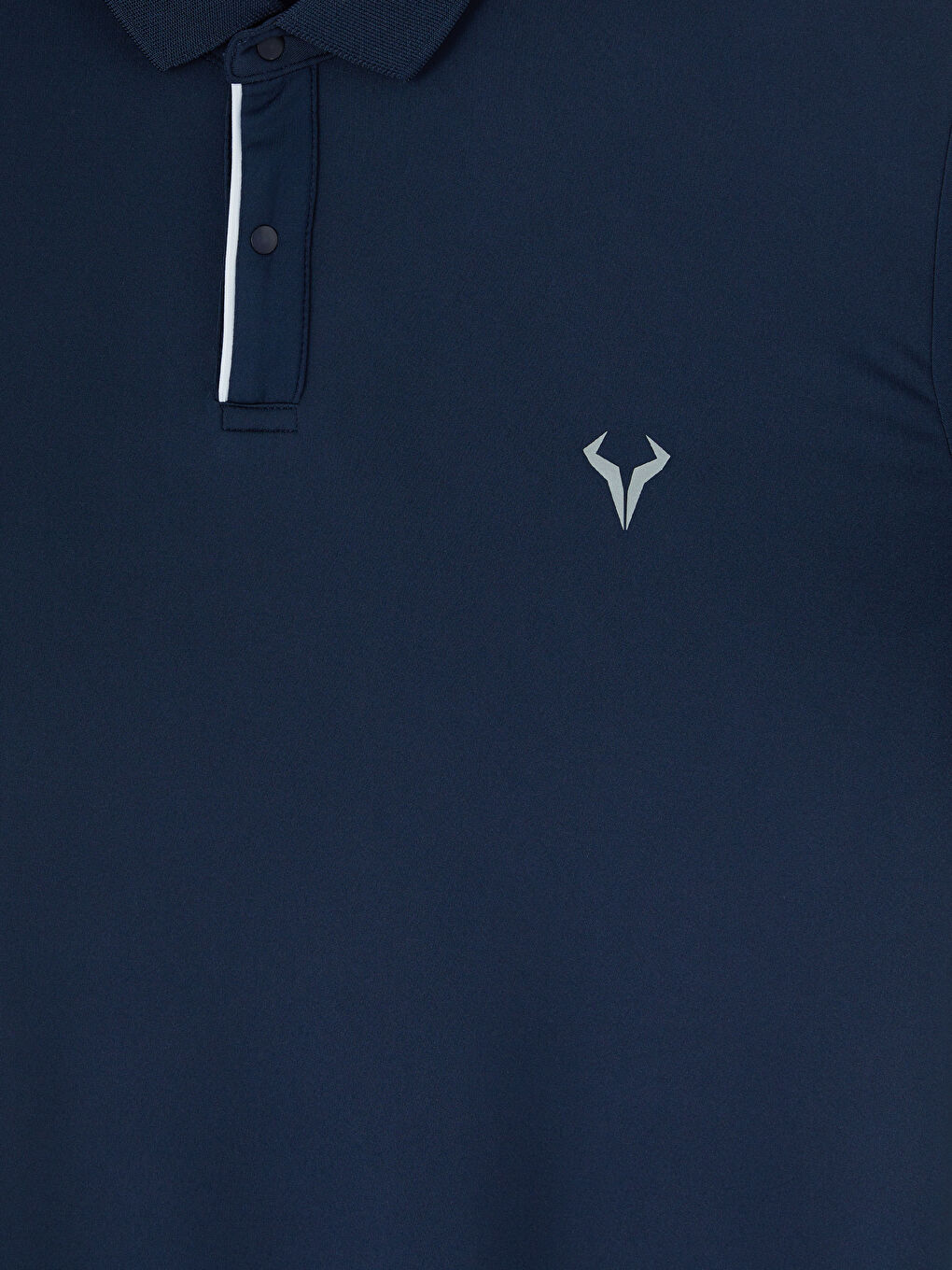 Lacivert Polo Yaka Nakışlı Erkek Spor Tişört-2