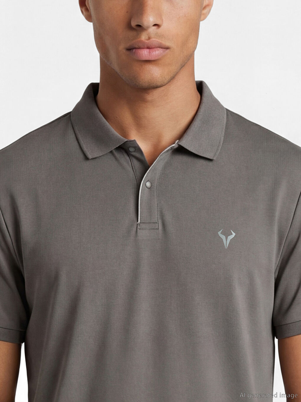 تيشيرت بولو مطرز رياضي للرجال-3