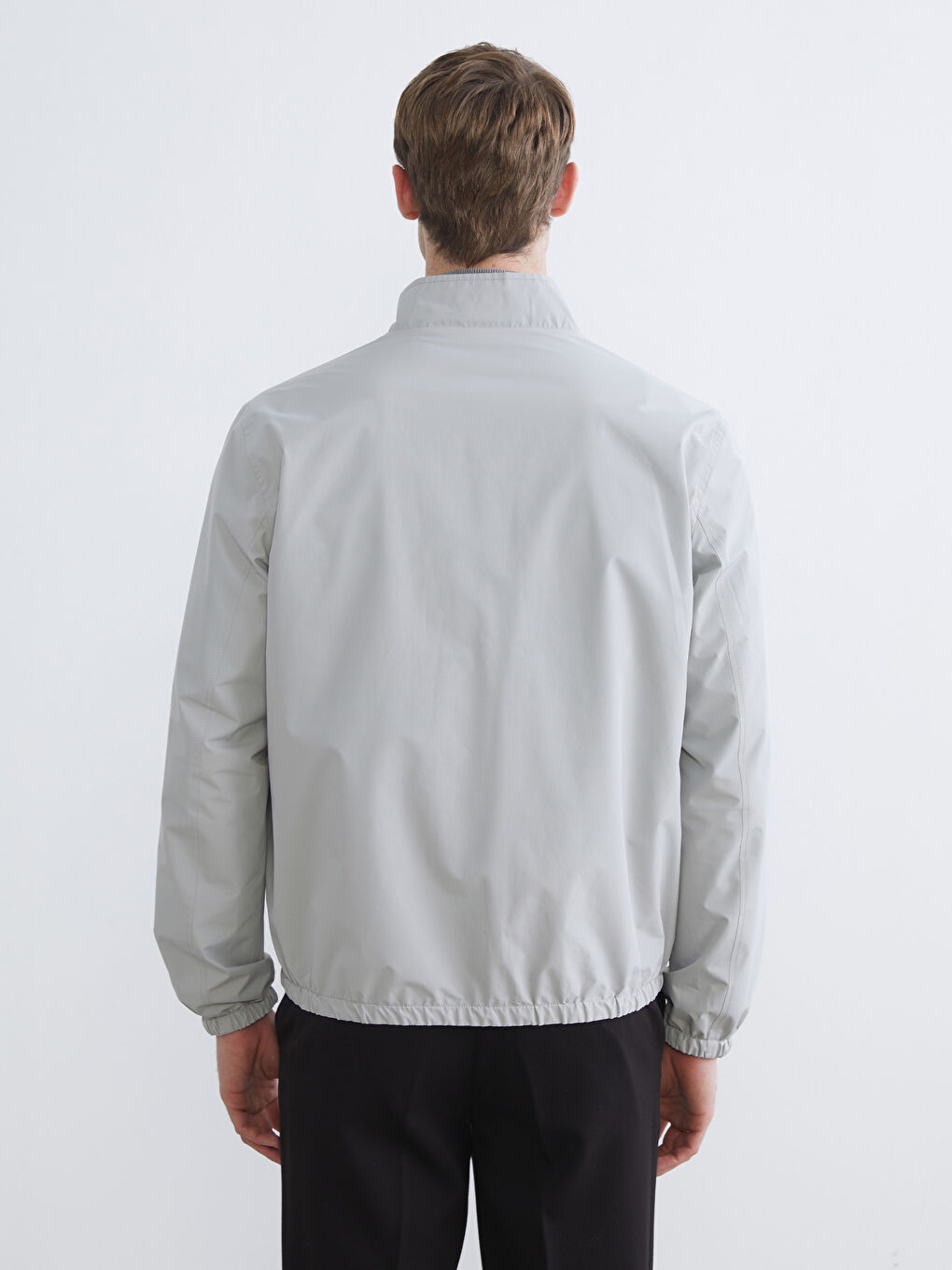 Men's Standard Fit Stand-Up Collar Jacket-5