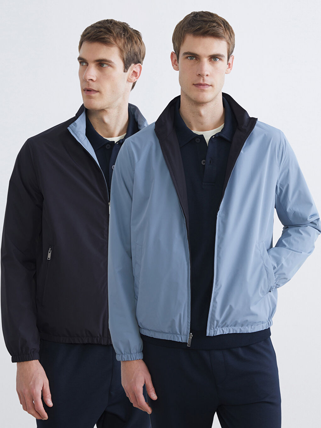 Men's Standard Fit Stand-Up Collar Jacket