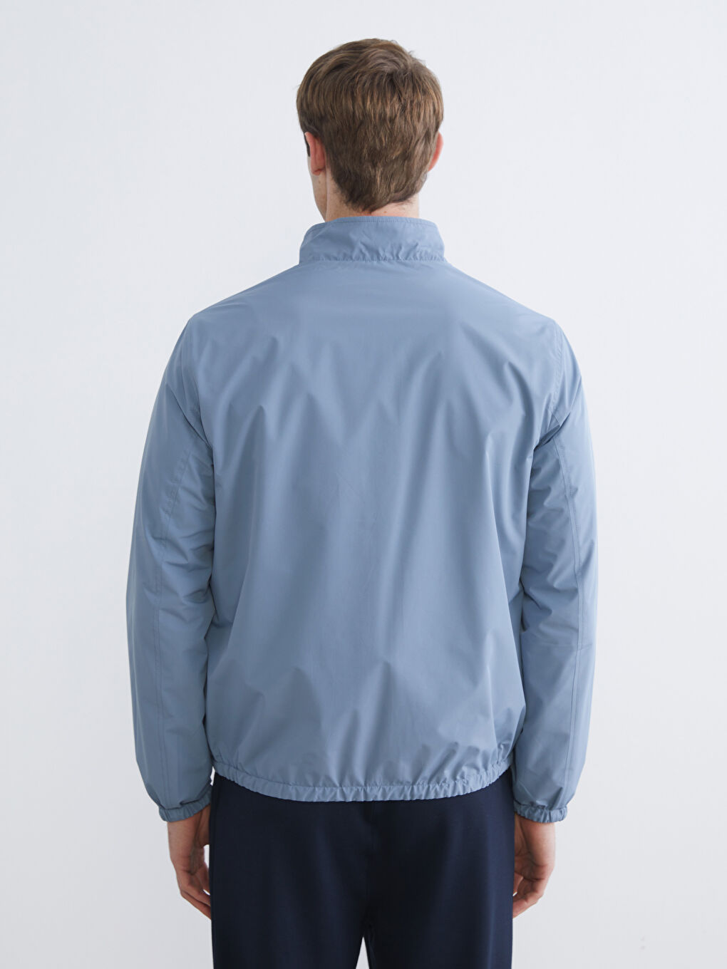 Men's Standard Fit Stand-Up Collar Jacket-5