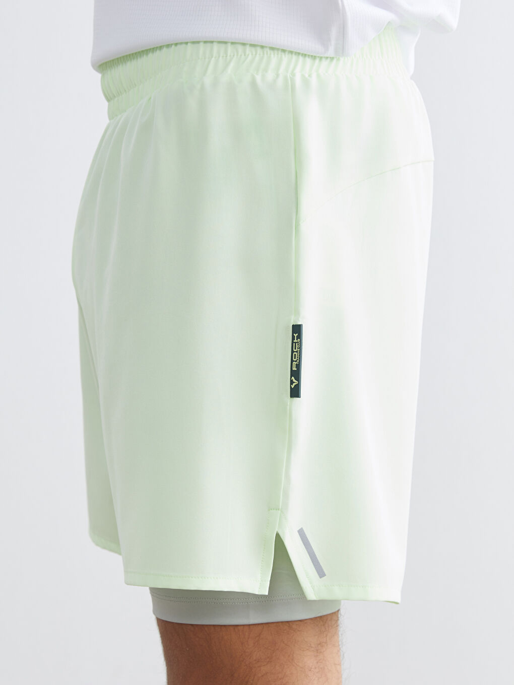 Yeşil Standart Kalıp Erkek Spor Şort-2