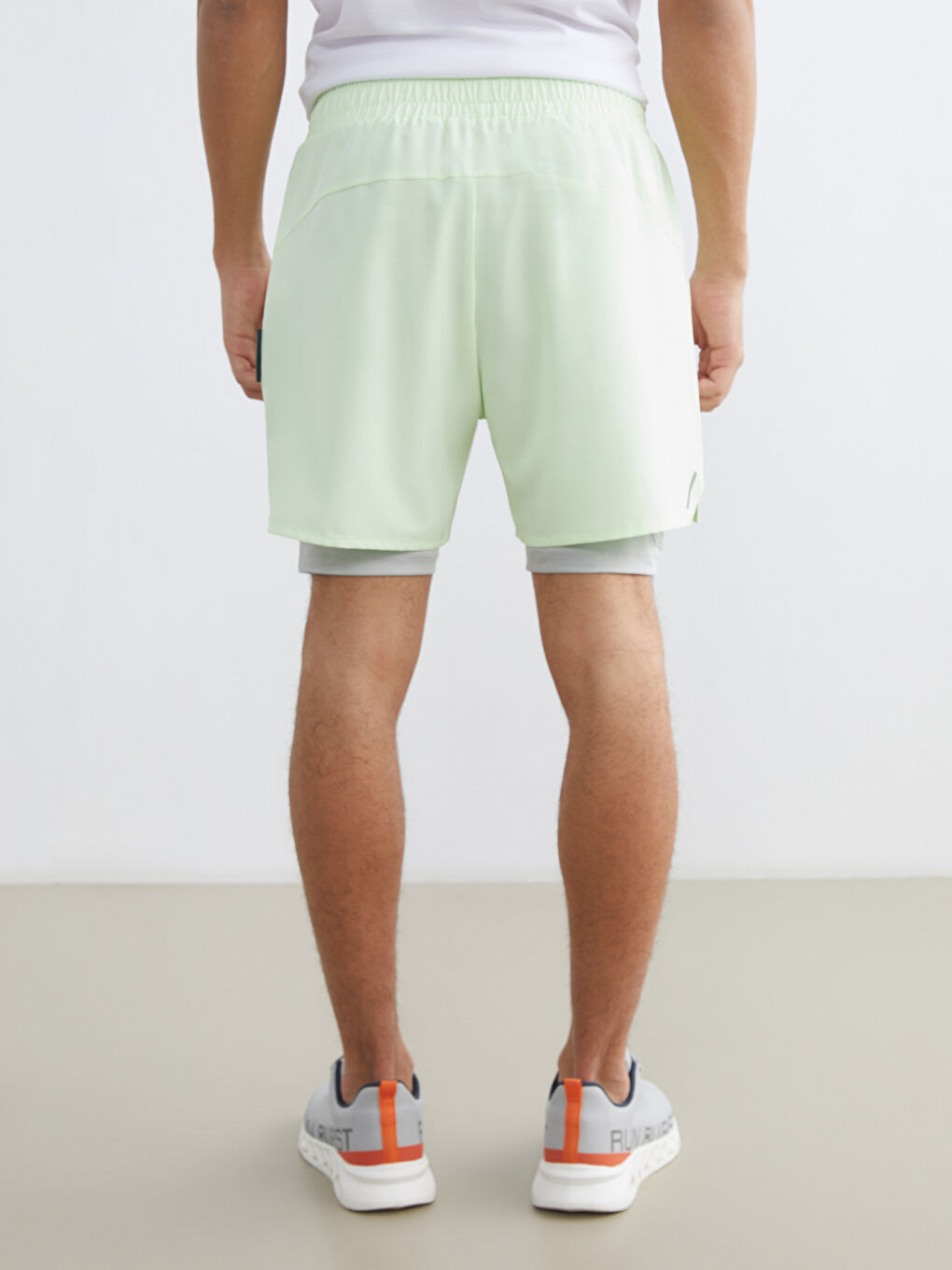 Yeşil Standart Kalıp Erkek Spor Şort-3