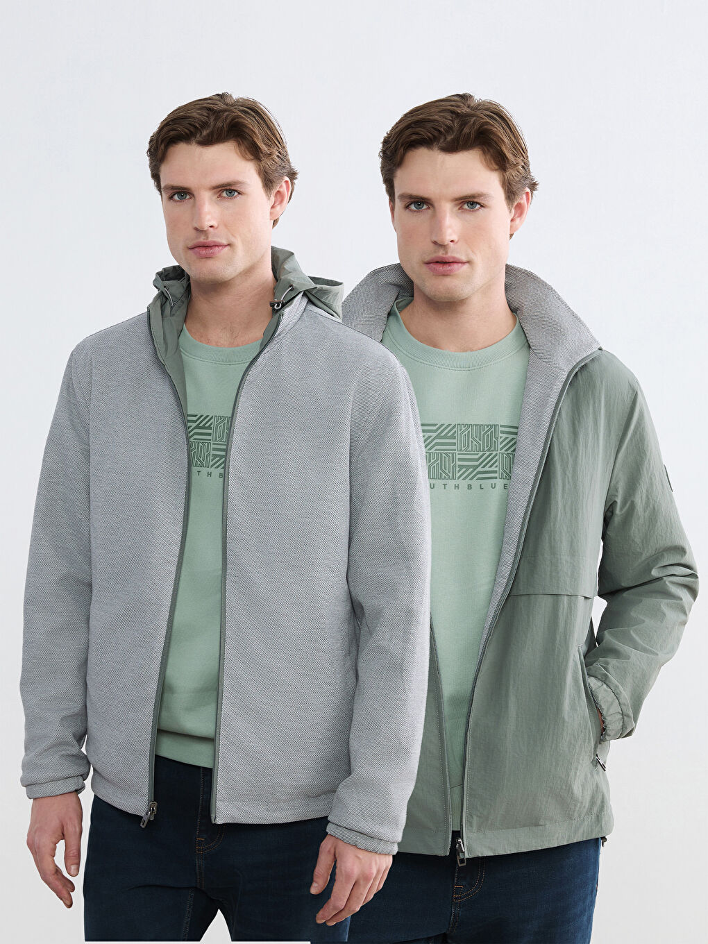 Men's Regular Fit Zip-Up Hoodie Jacket