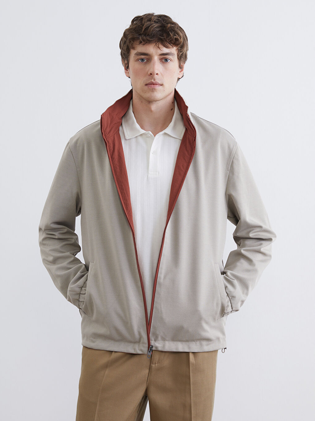 Men's Regular Fit Zip-Up Hoodie Jacket