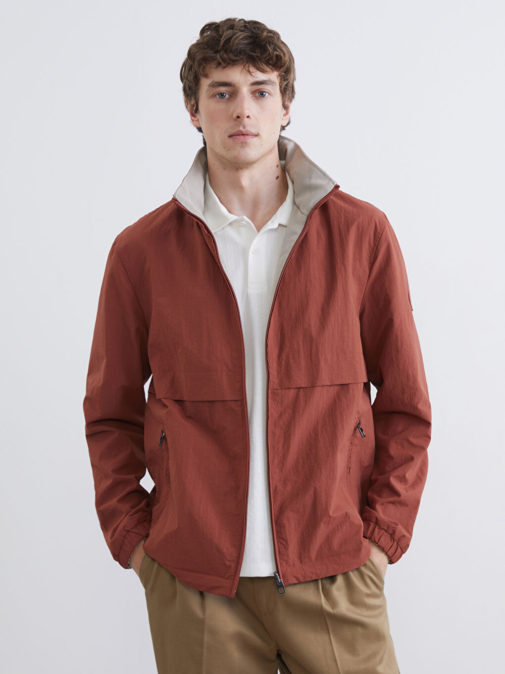 Men's Regular Fit Zip-Up Hoodie Jacket-1