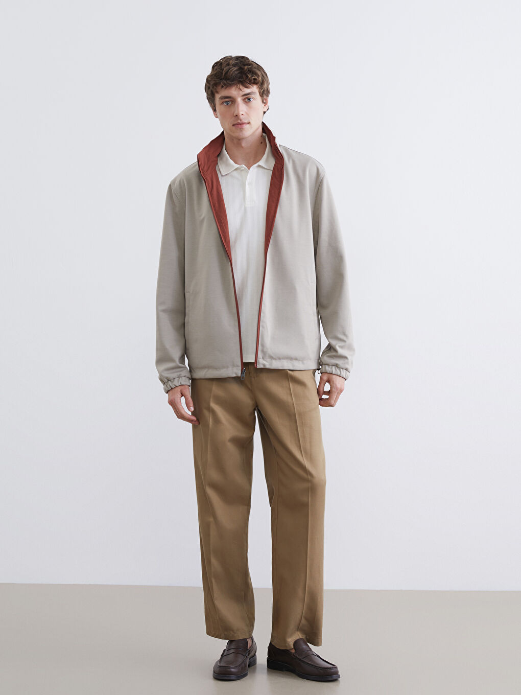 Men's Regular Fit Zip-Up Hoodie Jacket-2