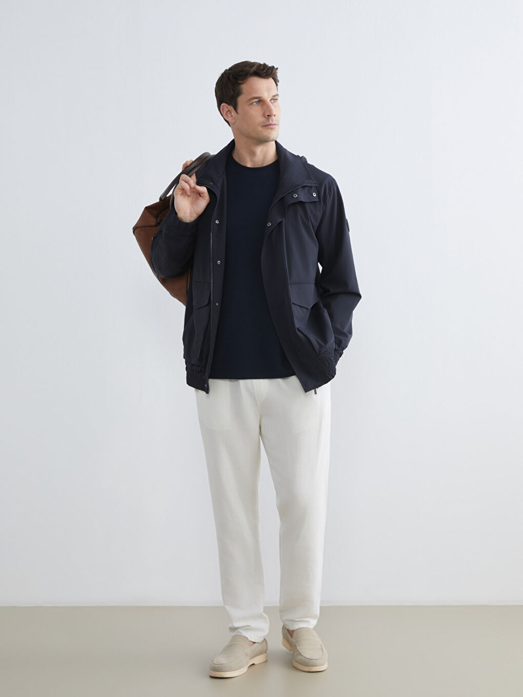 Impermeabil Regular Fit cu Glugă Bărbat-4