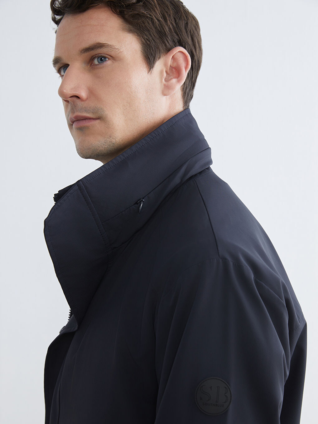 Impermeabil Regular Fit cu Glugă Bărbat-5