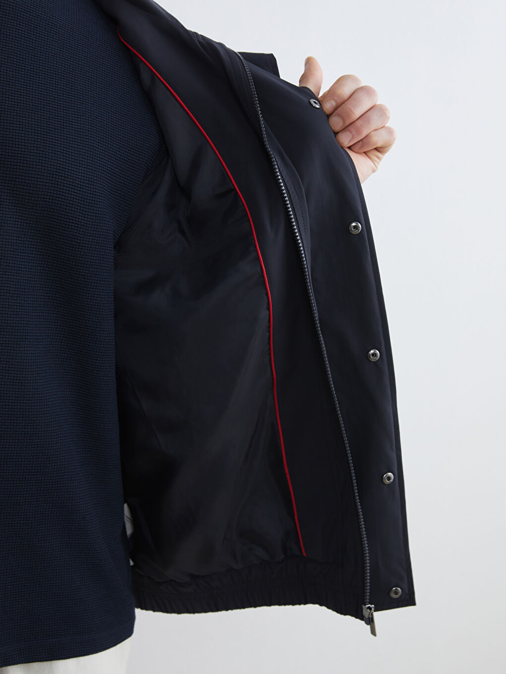 Impermeabil Regular Fit cu Glugă Bărbat-6