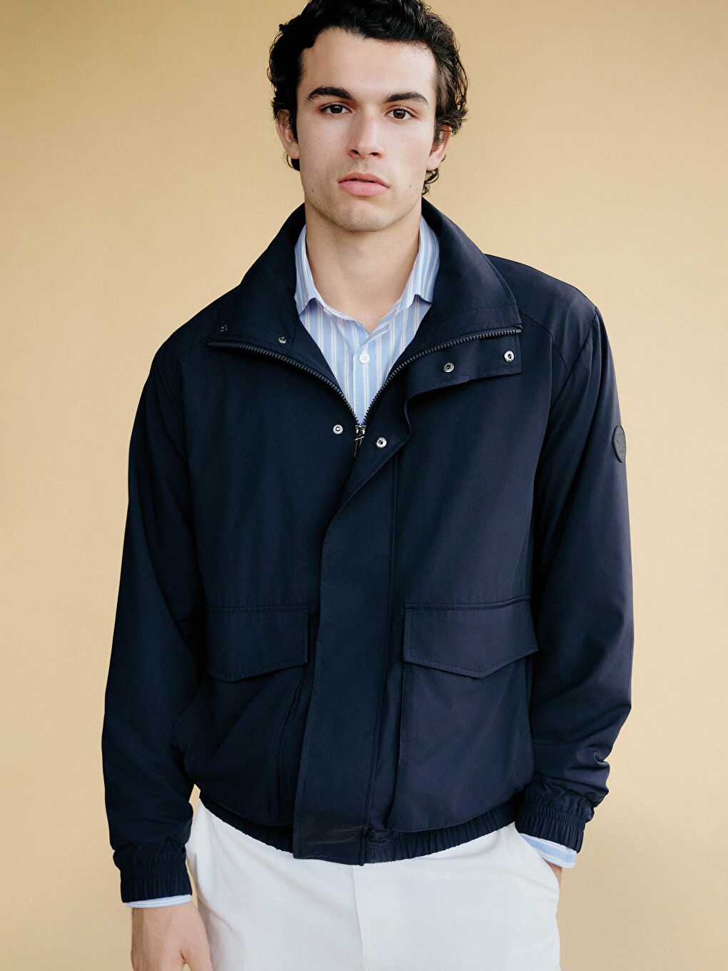 Impermeabil Regular Fit cu Glugă Bărbat-2