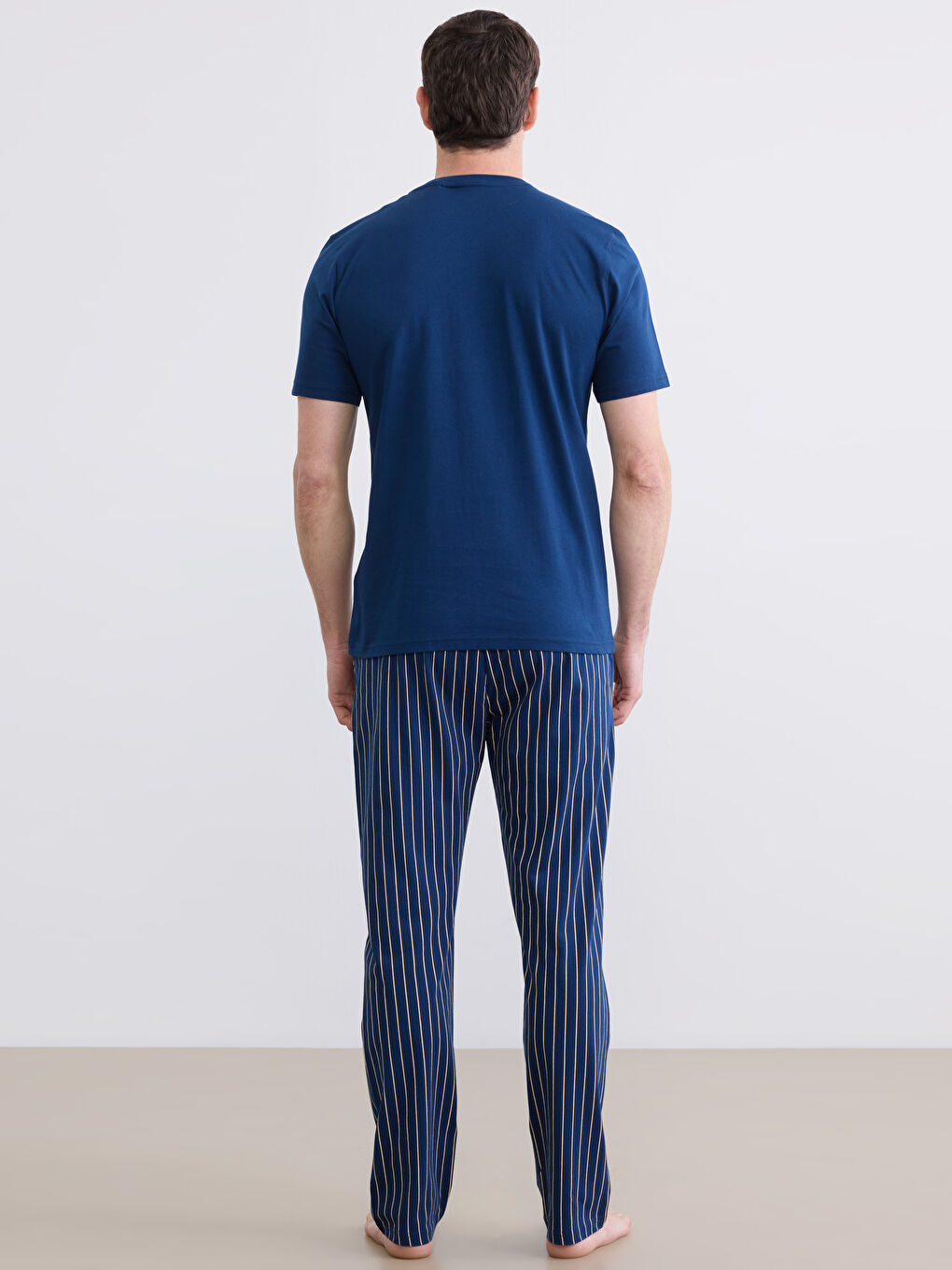 Lacivert Garfield Baskılı Erkek Pijama Üstü-1