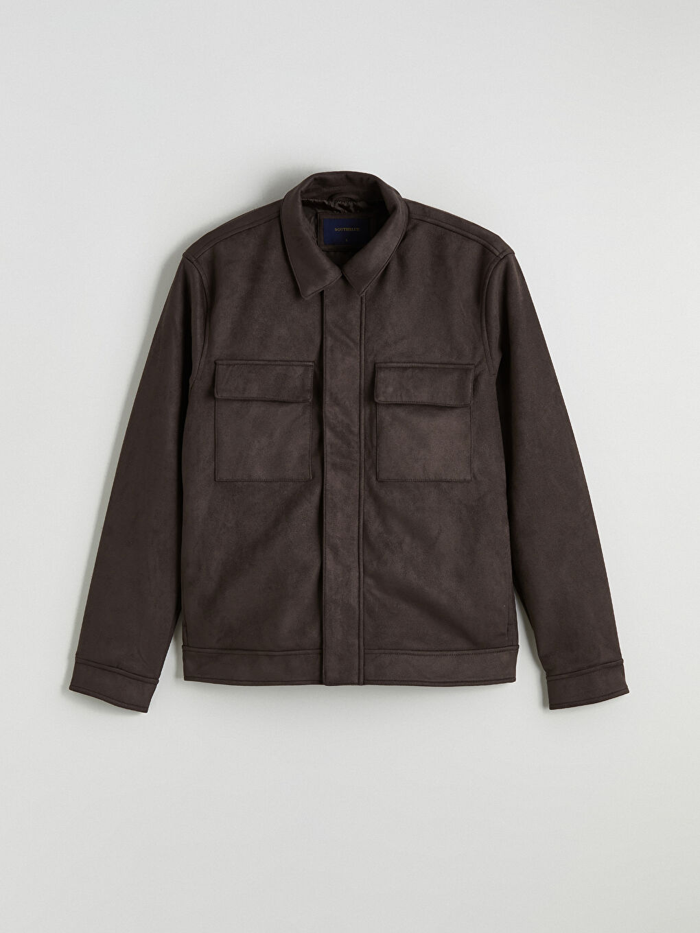 Kahverengi Standart Kalıp Süet Görünümlü Erkek Mont-5