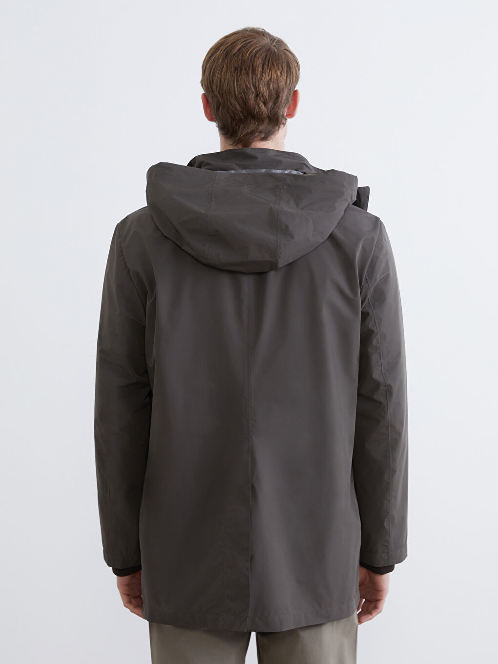 Mann KHAKI Regenmantel-4