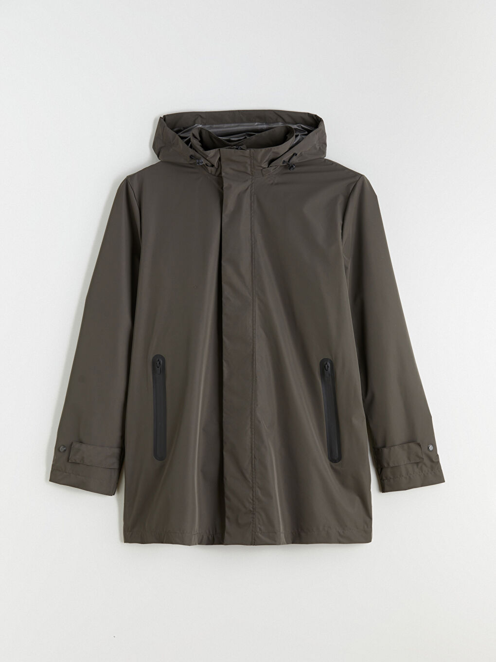 Mann KHAKI Regenmantel-5