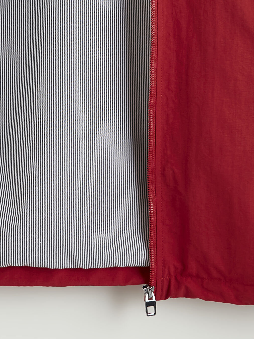 Kırmızı Standart Kalıp Kapüşonlu Erkek Yağmurluk-6