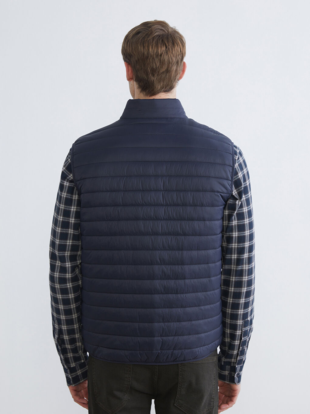 Жилет Мужской Надувной С Прямым Воротником-4