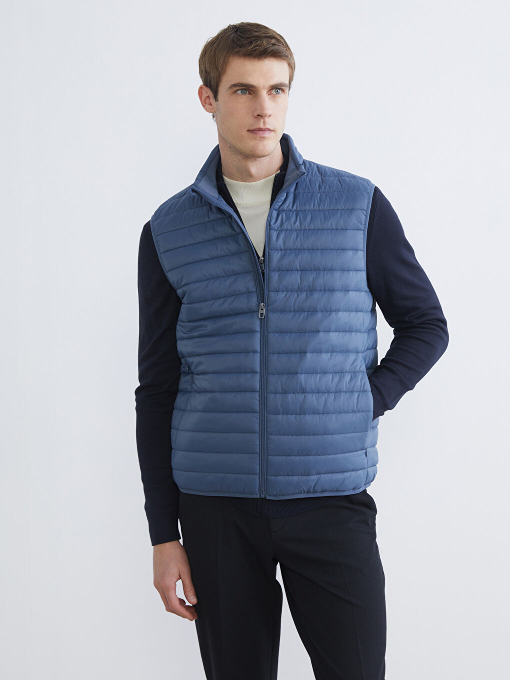 Straight Collar Men's Inflatable Vest